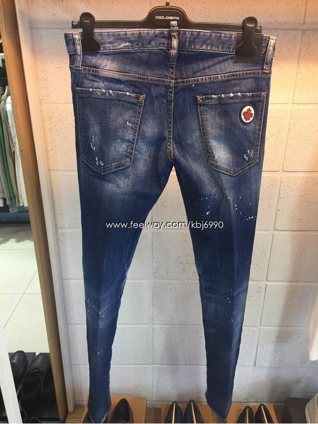 Paint Spot Slim Jeans Blue - DSQUARED2 - BALAAN 9