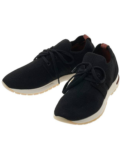 360 LP Flexy Walk Low Top Sneakers Black - LORO PIANA - BALAAN 2