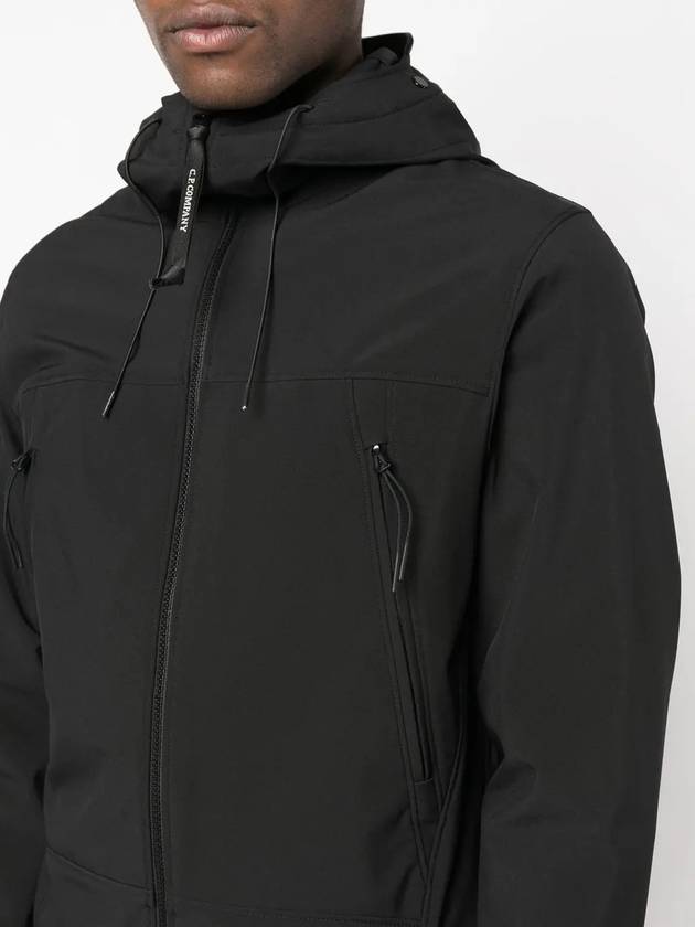 Shell R Goggle Hooded Jacket Black - CP COMPANY - BALAAN 3