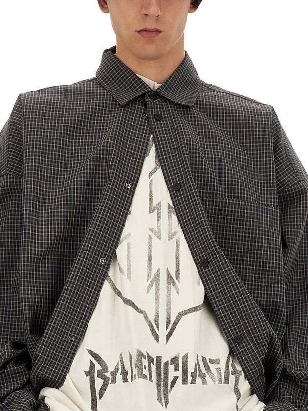 Balenciaga Large Fit Outerwear Shirt - BALENCIAGA - BALAAN 4