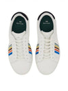 Rex Sports Striped Leather Low Top Sneakers White - PAUL SMITH - BALAAN 3