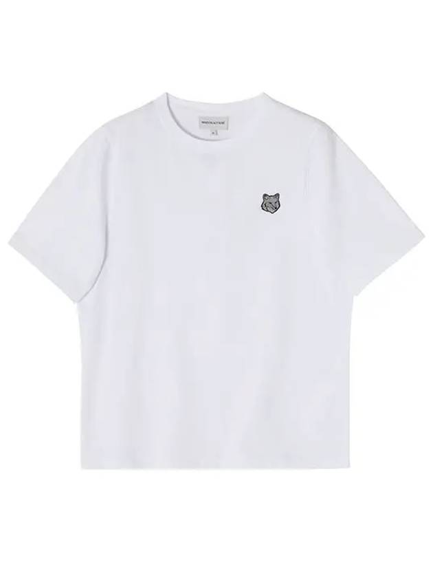 Bold Fox Head Patch Short Sleeve T-Shirt White - MAISON KITSUNE - BALAAN 6