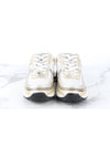 CC logo laminated sneakers gold 36 5 235 - CHANEL - BALAAN 3