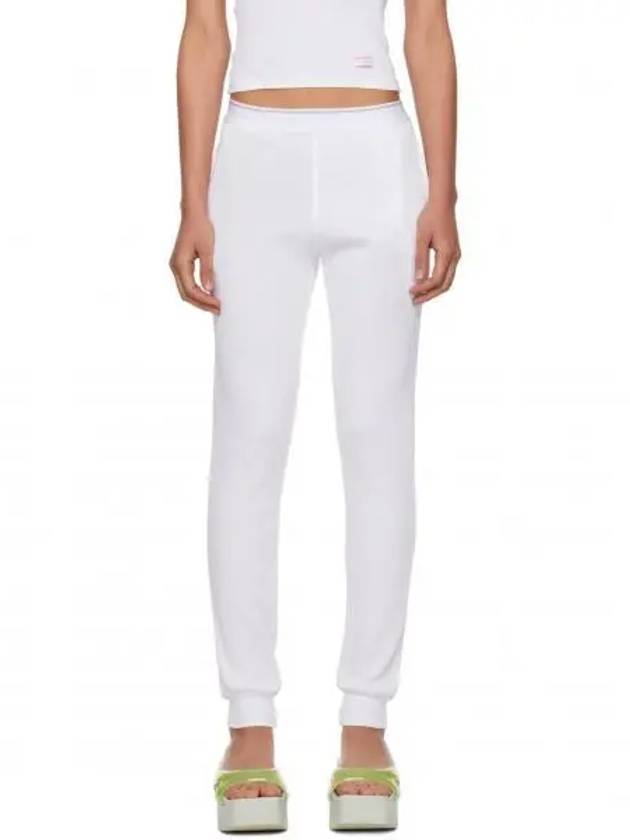 White Waffle Lounge Pants 241187F086006 1149624 - ALEXANDER WANG - BALAAN 1