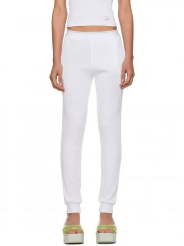 White Waffle Lounge Pants 241187F086006 1149624 - ALEXANDER WANG - BALAAN 1