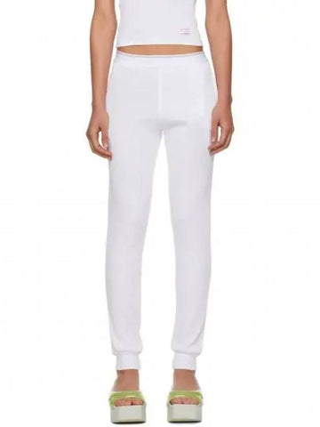 White Waffle Lounge Pants 241187F086006 270217 1149624 - ALEXANDER WANG - BALAAN 1