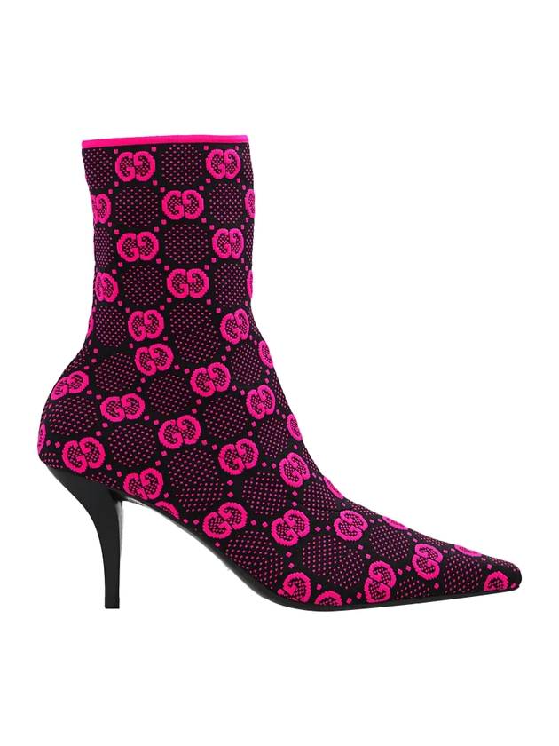 GG knit ankle boots pink - GUCCI - BALAAN 1