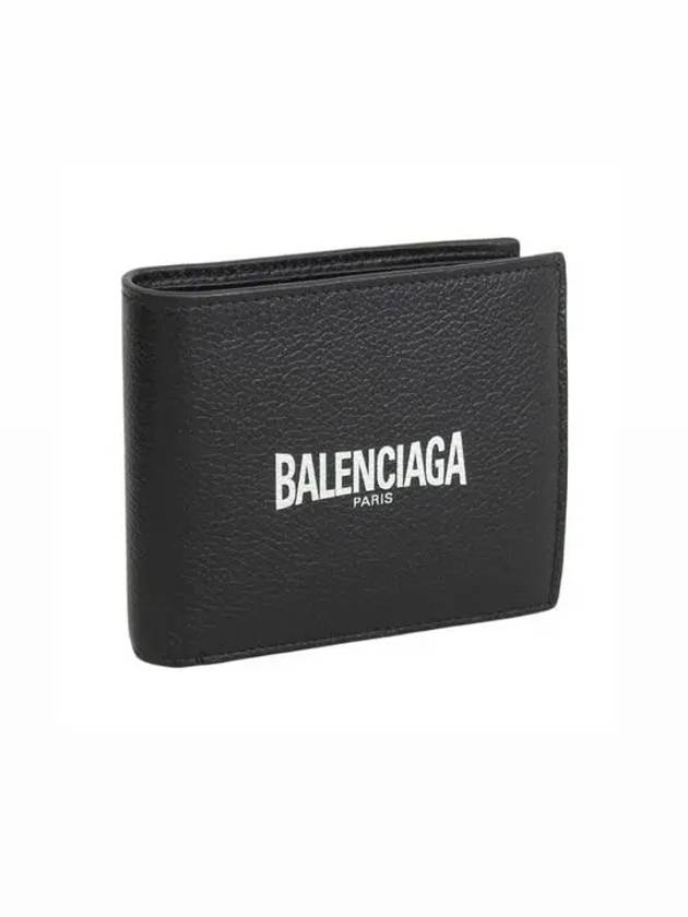 Logo Print Half Wallet Black - BALENCIAGA - BALAAN 9