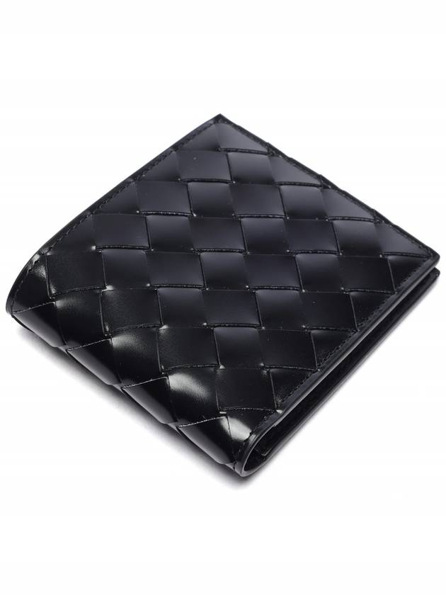 Intrecciato Half Wallet Black - BOTTEGA VENETA - BALAAN 6