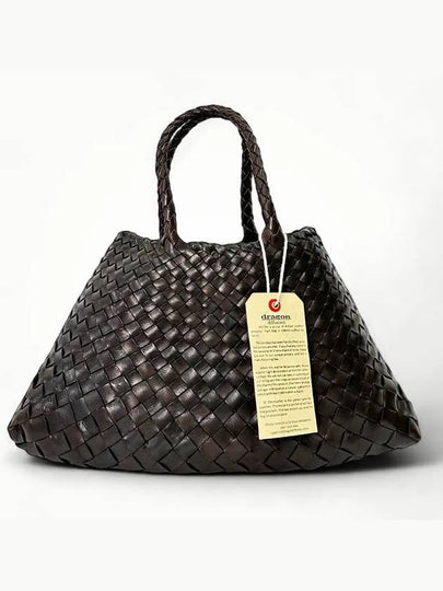 Santa Croce Small Tote Bag Dark Brown - DRAGON DIFFUSION - BALAAN 2