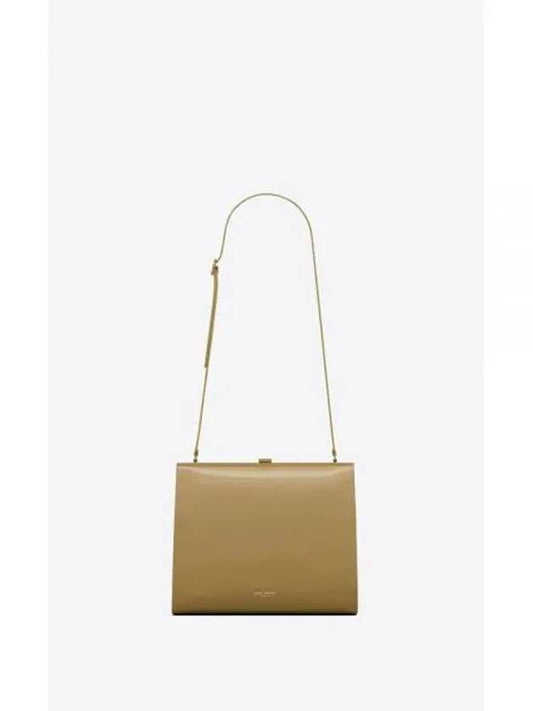 Le Anne Marie Small Vinyl Shoulder Bag Dark Espresso - SAINT LAURENT - BALAAN 2