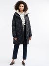 Women's Charlie Coat CHARLECOTE Quilted Jacket Black - BARBOUR - BALAAN.