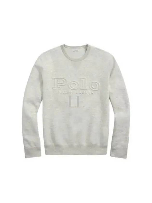 Emboss Logo Lettering Sweatshirt Grey - POLO RALPH LAUREN - BALAAN 2