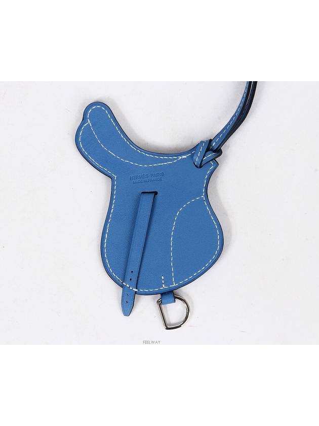 Cell Paddock Bag Charm Bleu de Gallis 73218 - HERMES - BALAAN 5