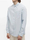 Edouard Long Sleeve Shirt Blue - A.P.C. - BALAAN 3