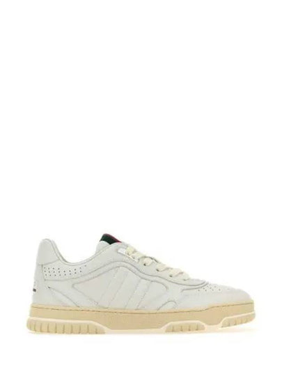 Re Web Leather Low Top Sneakers White - GUCCI - BALAAN 2