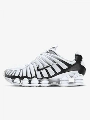 Shox TL Low Top Sneakers Black White - NIKE - BALAAN 1