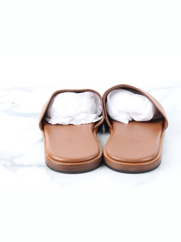 Pacific leather sandal slippers gold 40 5 255 - HERMES - BALAAN 4