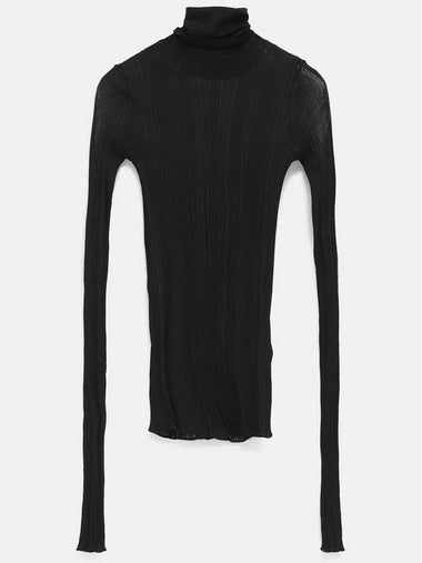 Turtleneck Sweater in Transparent Knit - GIVENCHY - BALAAN 1