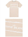 Stencil One Logo Short Sleeve T-Shirt Pink - STONE ISLAND - BALAAN 5