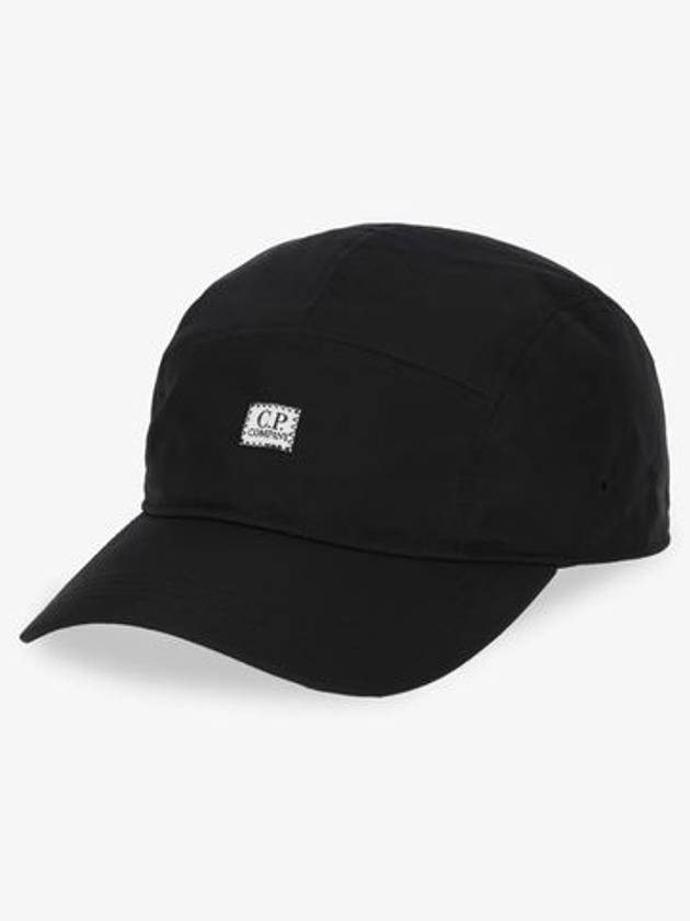 Men's Logo Patch Ball Cap Black - CP COMPANY - BALAAN 3