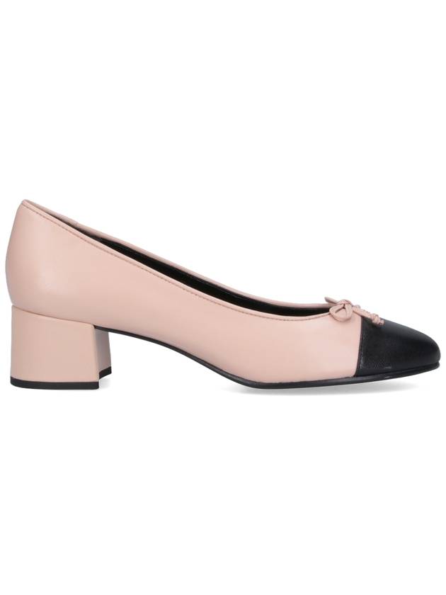 Women's Cap Toe Two-tone Leather Pumps Rose Pink - TORY BURCH - BALAAN 2