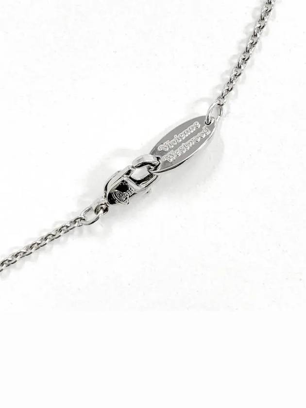 Thin Lines Flat ORB Necklace Silver - VIVIENNE WESTWOOD - BALAAN 5