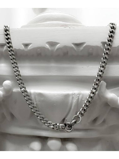 Clip Chain Classic II 7mm Necklace Vintage Silver - BLESSED BULLET - BALAAN 1