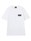 EA7 Logo Patch Short Sleeve T-Shirt White - EMPORIO ARMANI - BALAAN 1