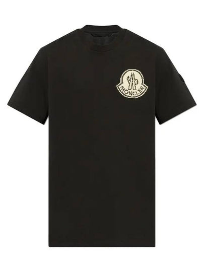 Pixel Logo T Shirt Black 8C000 04 83927 998 - MONCLER - BALAAN 2