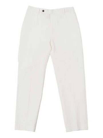 Four Seasons Tapered Fit Banding Pants IVORY - BLACKBROWN - BALAAN 1