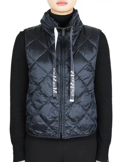 Tregit Water Repellant Technical Canvas Vest Navy - MAX MARA - BALAAN 2