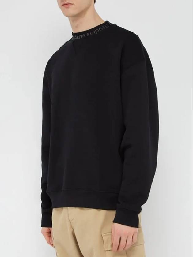 Studios Flogo Crew Neck Sweatshirt Black - ACNE STUDIOS - BALAAN 5