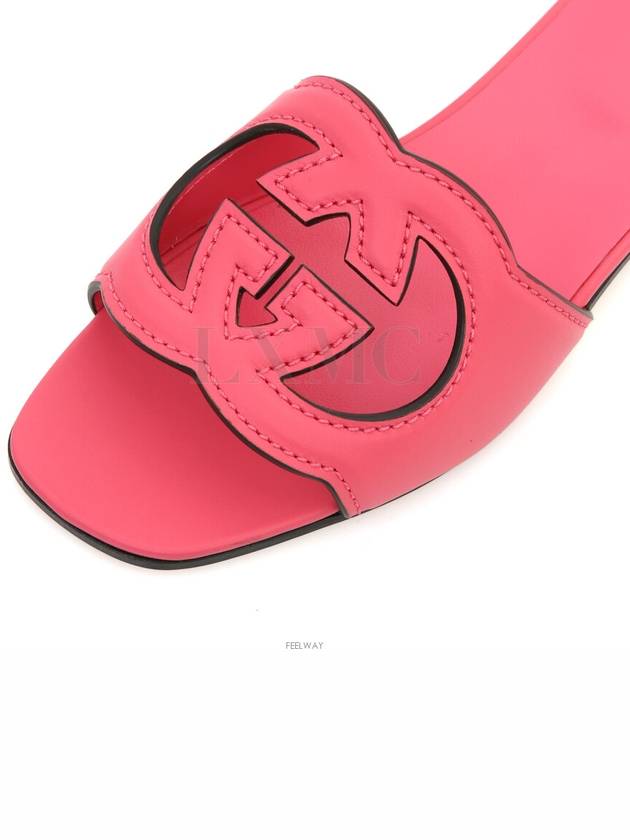 Women s Interlocking G Cutout Slide Sandals 742058 - GUCCI - BALAAN 8