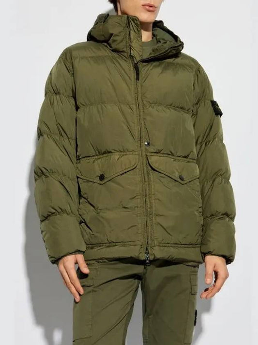 Crinkle Reps Re-Nylon Down Padding Green - STONE ISLAND - BALAAN 2