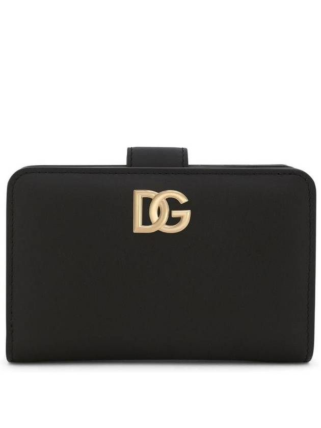 DG Logo Calfskin Bicycle Wallet Black - DOLCE&GABBANA - BALAAN 2