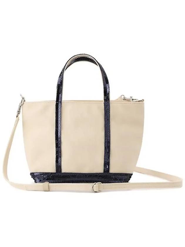 Cabas XS AJ 2way Canvas Tote Bag Beige - VANESSA BRUNO - BALAAN 6