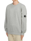 Diagonal Raised Fleece Sweatshirt Grey Melange - CP COMPANY - BALAAN 3