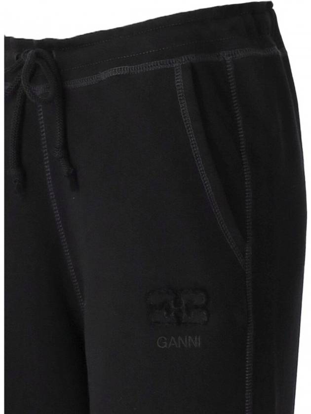 Isoli Logo Track Pants Black - GANNI - BALAAN 4