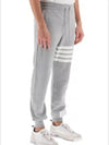 Men's Classic Loopback Engineered 4-Bar Sweatpants Light Grey - THOM BROWNE - BALAAN 3