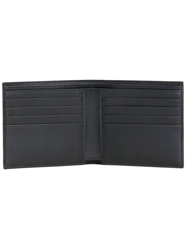 Celine Logo Leather Half Wallet Black - CELINE - BALAAN 5