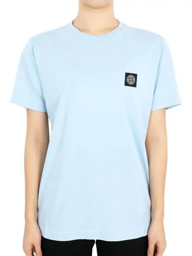 Kids 30/1 Cotton Jersey Short Sleeve T-Shirt Blue - STONE ISLAND - BALAAN 3