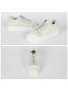 Logo Shearling Low Top Sneakers White - MIU MIU - BALAAN 3