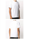 Men's Back Stitch Round Neck Short Sleeve T-Shirt White - MAISON MARGIELA - BALAAN 5