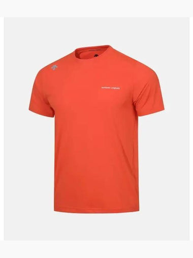 Running quick drying short sleeved t shirt orange SP323RTS75 - DESCENTE - BALAAN 1