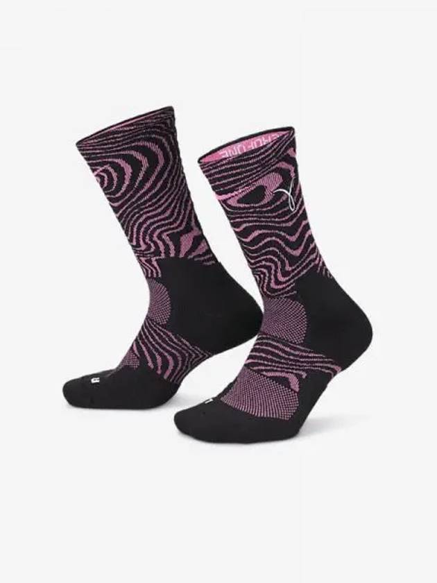 Elite Basketball Crew Socks 1 Pair Hyper Pink Black White FZ3074 600 700200 - NIKE - BALAAN 1