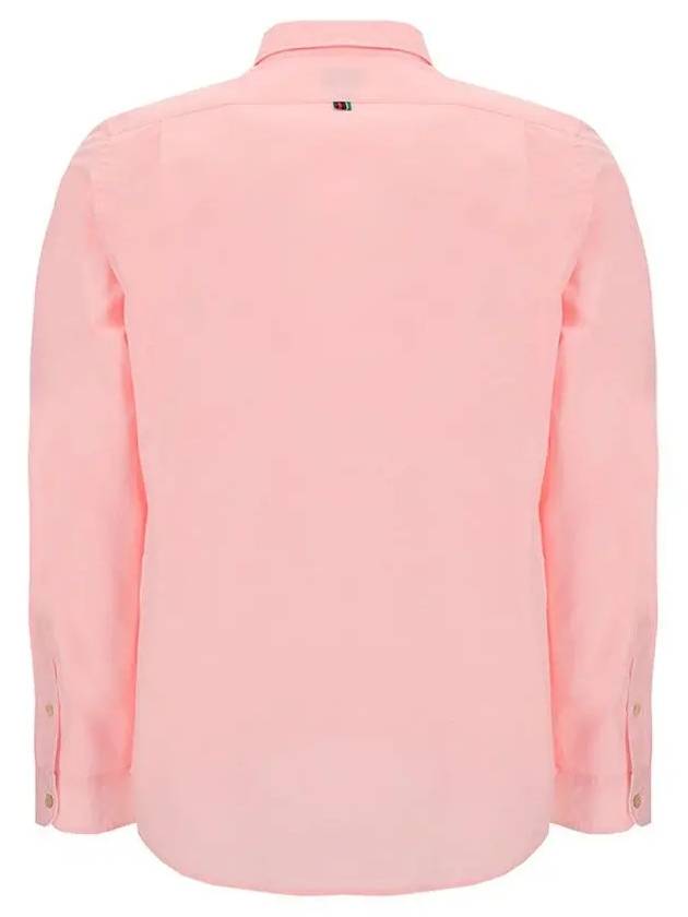 Tailored Organic Cotton Long Sleeve Shirt Pink - PAUL SMITH - BALAAN 3