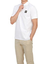 Pique Stretch Cotton Short Sleeve Polo Shirt White - STONE ISLAND - BALAAN 5