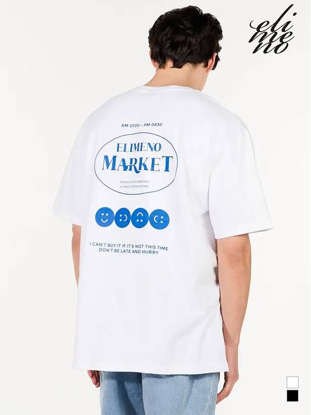 EL Emoji Flea Market Overfit Short Sleeve T-Shirt White - ELIMENO - BALAAN 2