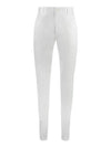 Logo Patch Straight Pants White - DOLCE&GABBANA - BALAAN 1